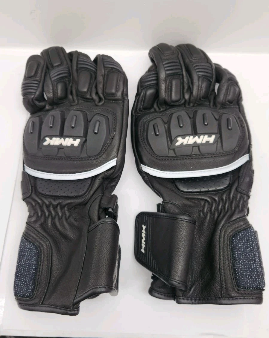 HMK Action Snowmobile Gloves Motorcycle Leather Medium Adult