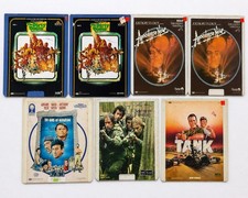 RCA SelectaVision CED Videodisc Lot 6 War Movies Apocalypse Now Dirty Dozen Tank