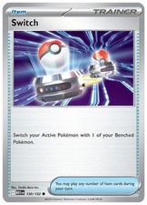 Pokemon Switch 130/132 x4 Reverse Holo Playset NM Mega Evolution