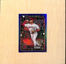 2024 Topps Holiday Kyren Paris RC Blue Metallic Holiday Tree #H130 Angels