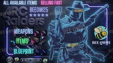 Arc Raiders. Items. Blueprints. Weapons. Mods. Coins. Crafting Materials.