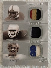 2010 Upper Deck Exquisite Collec. Jerry Rice Steve Largent Tim Brown Patch /25