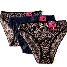 Maidenform 3 Pairs High Leg Panties XL/8 Multi-Color DMSLHB NEW