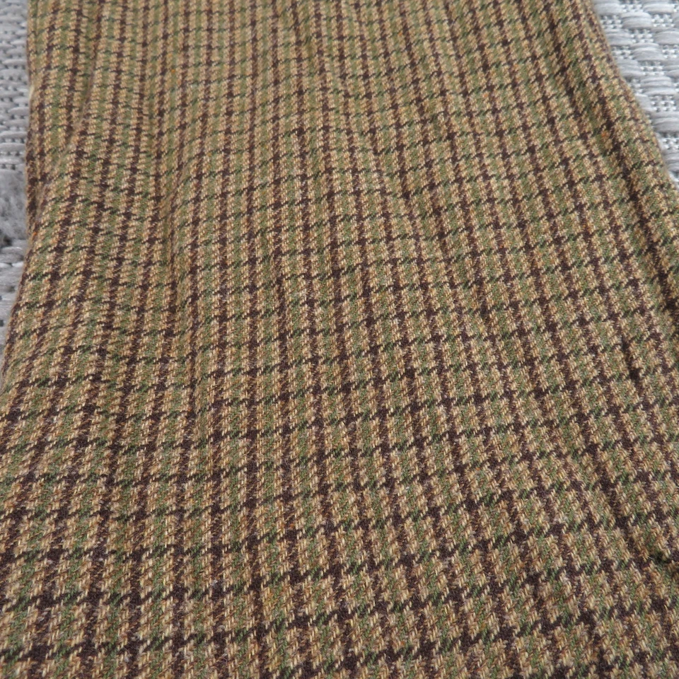 Pantalones Polo Ralph Lauren De Colección Para Hombres 33 Marrón/Verde Pata de Gallo Mezcla Lana EE. UU. Foto 2 de 4