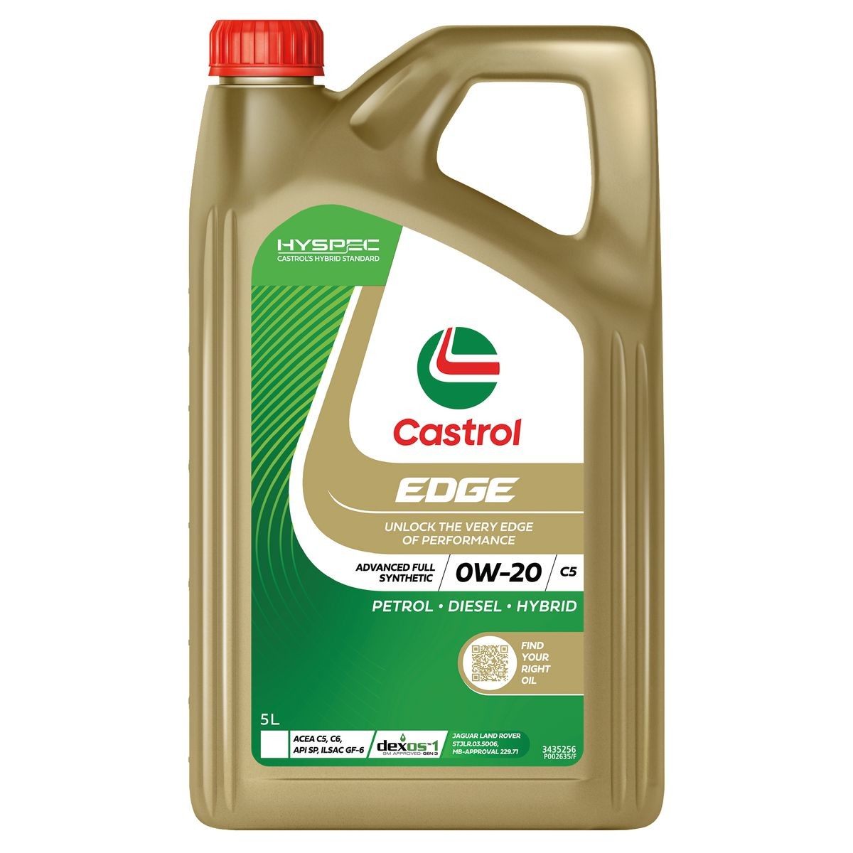 Castrol EDGE 0W-20 C5 Engine Oil 5L 3435256 | eBay Australia