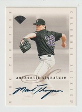 Mark Thompson - 1996 Leaf Signature Series Update - Autographed - Rockies