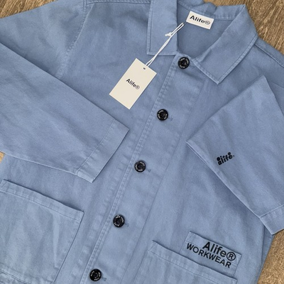 #ad NWT Alife Cropped Chore Jacket Men’s Medium Blue New York Workwear $79.99