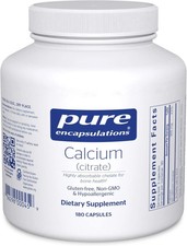 Pure Encapsulations Calcium Citrate 180 Capsu...