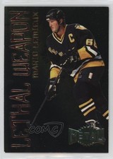 1996-97 Fleer Metal Universe Lethal Weapon Mario Lemieux #11 HOF 1i7f