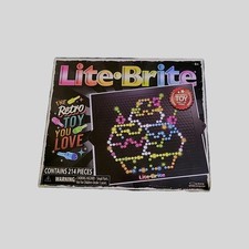 Retro Style Lite Brite Kids Toy 214 Pegs Fun Light Bright Game Set NEW Sealed