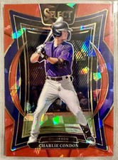 2025 Panini Select - Concourse Charlie Condon #91 Red Cracked Ice Prizm /299