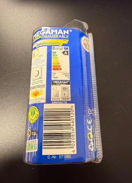 Energiesparlampen Dimmbar Megaman 11W E27 Warmweiß FüR Dimmer Longlive-image