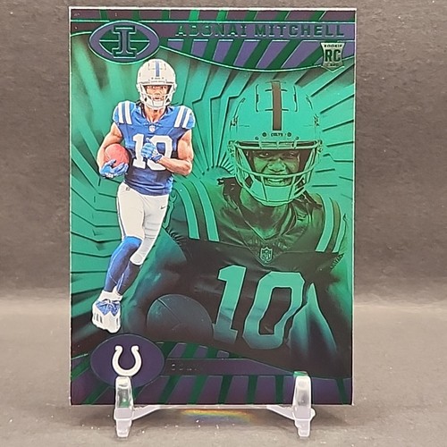 2024 Panini Illusions #36 Adonai Mitchell Rookie RC Emerald Parallel Colts