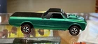 HOT WHEELS REDLINE US 1968 CUSTOM FLEETSIDE   GREEN   VERY NICE EXAMPLE