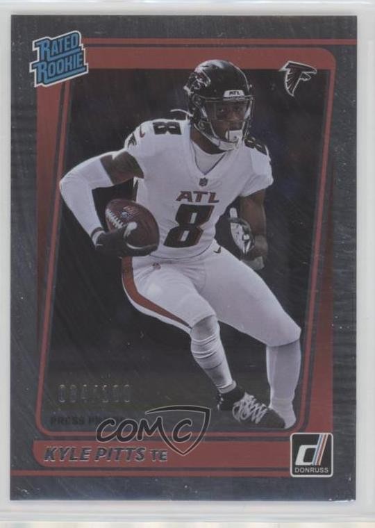 2021 Panini Donruss Rated Rookie Press Proof Silver 34/100 Kyle Pitts #260 1ew5