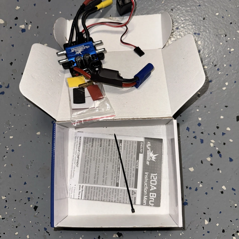 Dynamite 120A BL Brushless Radio Control Marine ESC 2-6S DYNM3875 HH - Image 2 of 4
