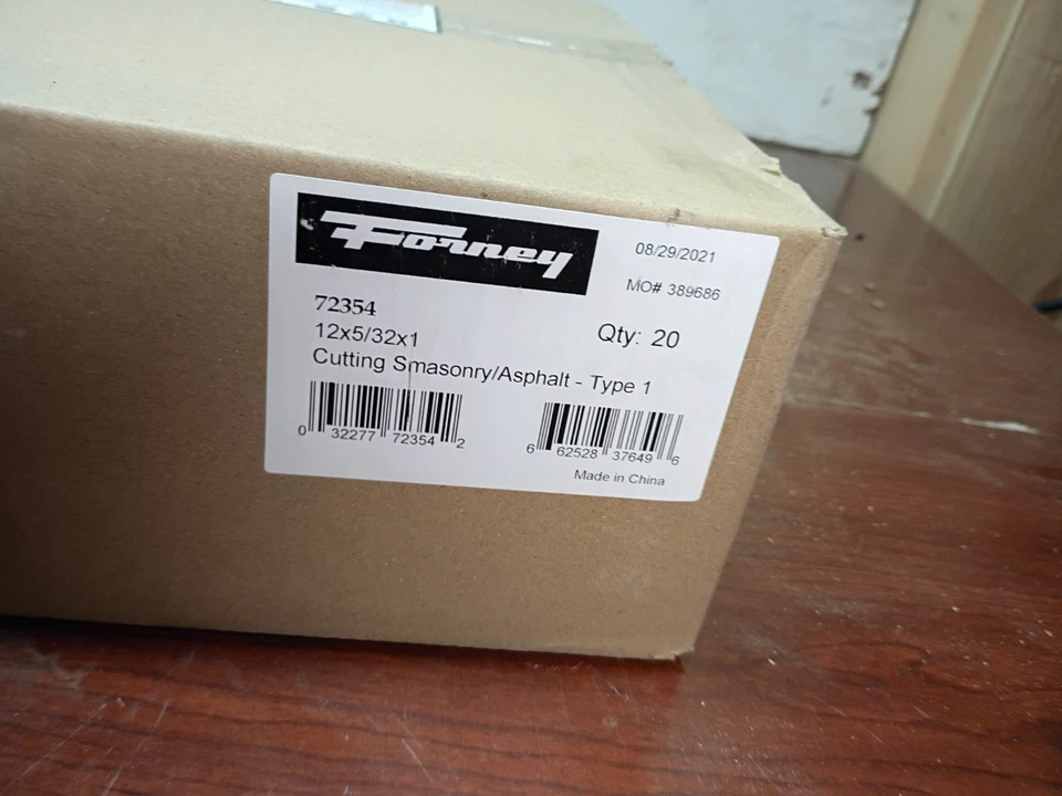 Lot of 5: Forney 72354 12"x 5/32 Masonry Asphalt Saw Blade 1 inch Arbor Cut Off - Image 4 of 4