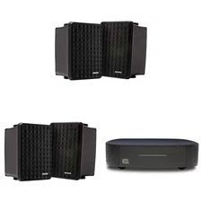 Kicker KB6B 2-Way Full Range Indoor Outdoor Speakers Weatherproof Speakers (B...