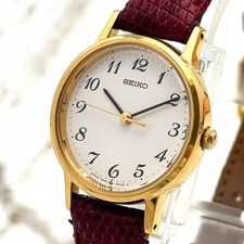 SEIKO Battery Excellent Watch Working 2P21-0A30 Women