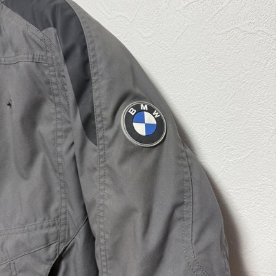 BMW Motorrad Men's Motorcycle Jacket Gray Size 52 with Liner and