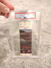 Junior Seau NCAA Debut PSA Ticket Full Stub USC vs. Stanford HOF 9/10/1988 PSA 1