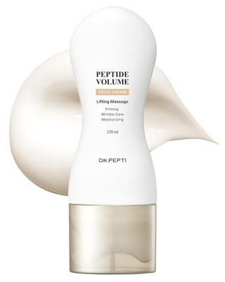 DR. PEPTI Neck Firming Cream with Built-In Gua Sha Massager   25 Peptides &...