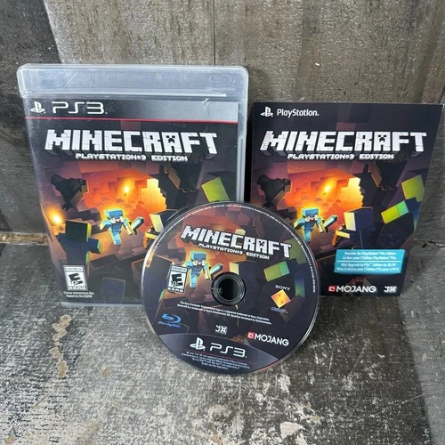 PS3 Mojang Minecraft PS3 Edition  Disc Version Video Game with Disc