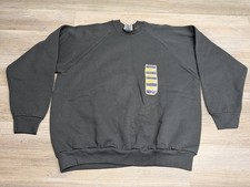Vintage Fruit of the Loom Crewneck Sweatshirt Blank Mens Size XL Black Y2K NWT
