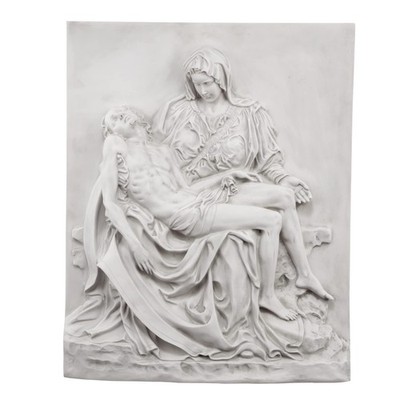 Design Toscano Pieta skulpturaler Wandfries 26'' Höhe x 12'' Breite religiöse Plakette