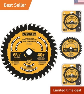 DEWALT Circular Saw Blade, 6 1/2 Inch, 40 Tooth, Framing (DWA161240)