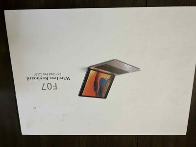 F07 Wireless Silver Keyboard Dock for iPad Pro 12.9'' - (QWERTY Standard Layout)