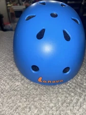 Kids Bicycle Skateboard Roller Blading Helmet Blue Size Small 48-54cm Adjustable