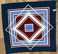 Vintage 1984 Totes Rain Scarf Geometric Design Scarf Bandana Made in Japan