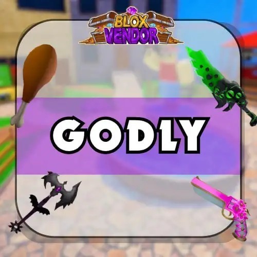 Murder Mystery 2 MM2 Godly Bundle Godly Knifes and Guns