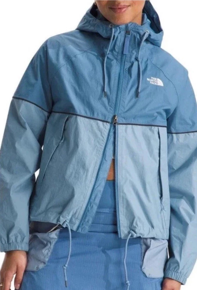The North Face Novelty Anorak Rain Jacket Womens XL Blue Indigo Windbreaker