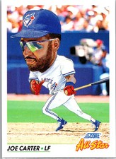 1992 Score Baseball Joe Carter Toronto Blue Jays Base All Star Team NM #435
