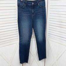 Express Jeans Women Size 10 Ling Dark Blue 90s High Rise Stretch Skinny Ankle