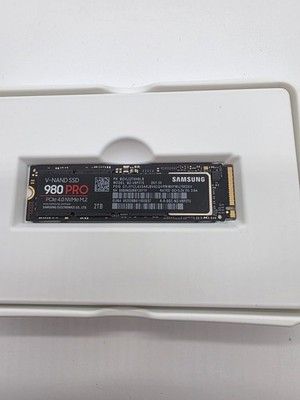 Samsung 980 PRO 2TB M.2 NVMe 2280 Internal SSD 100% Health - MZ-V8P2T0