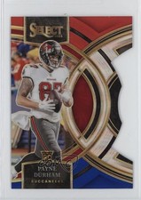 2023 Panini Select Premier Level Red & Blue Prizm Die-Cut Payne Durham #155 fm0