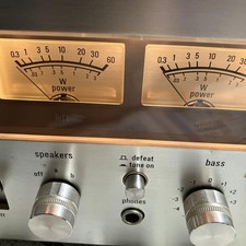 TRIO KA-5500 Stereo Integrated Amplifier Vintage 1975 Japan Power On As-Is