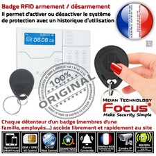 Alarme et domotique pour maison et bureaux, RFID badge, GSM, Ethernet armement