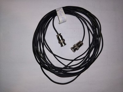 6 m dünnes Koax-Kabel RG-174U  50 Ohm  2,5mm dünn mit 2  BNC-Stecker