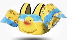 Chriffer Kids Swim Vest Life Jacket Floaties with Shoulder Arm Wings Duck 3-6 Yr