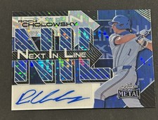 2025 Leaf Metal Roch Cholowsky Auto Next In Line Blue /7 #1 Draft Pick??