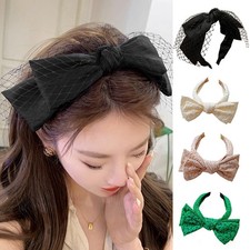 Women Bow Hairband Big Bowknot Headband Wide Hair Hoop Band Accessories Sweet
