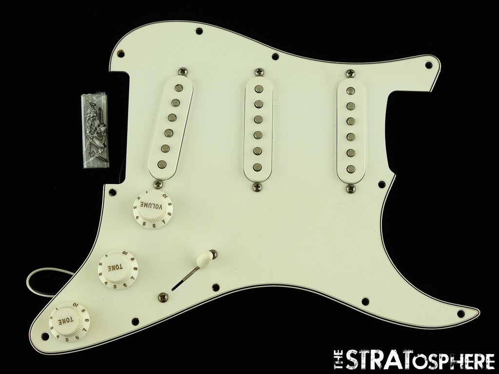 USED Fender MIM Standard Strat LOADED PICKGUARD Guitar Parts