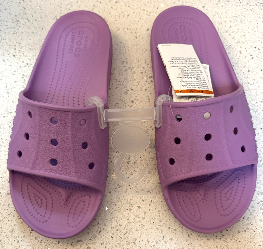 Authentic Crocs Via Slides Men display picture 1