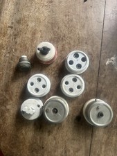 VINTAGE ANTICO LOTTO CERAMICA - PRESE - INTERRUTTORI