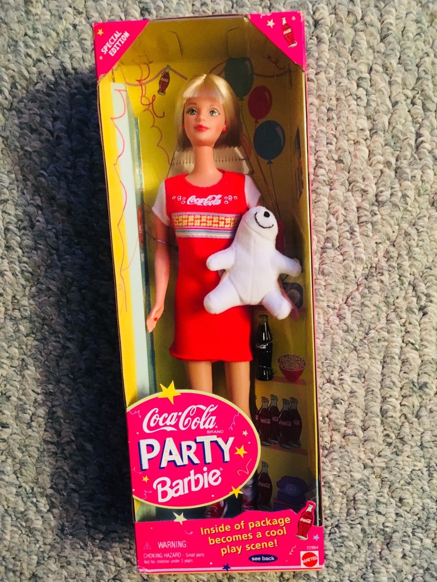 1999 COCA~COLA PARTY Special Edition Barbie 22964 NRFB MINT