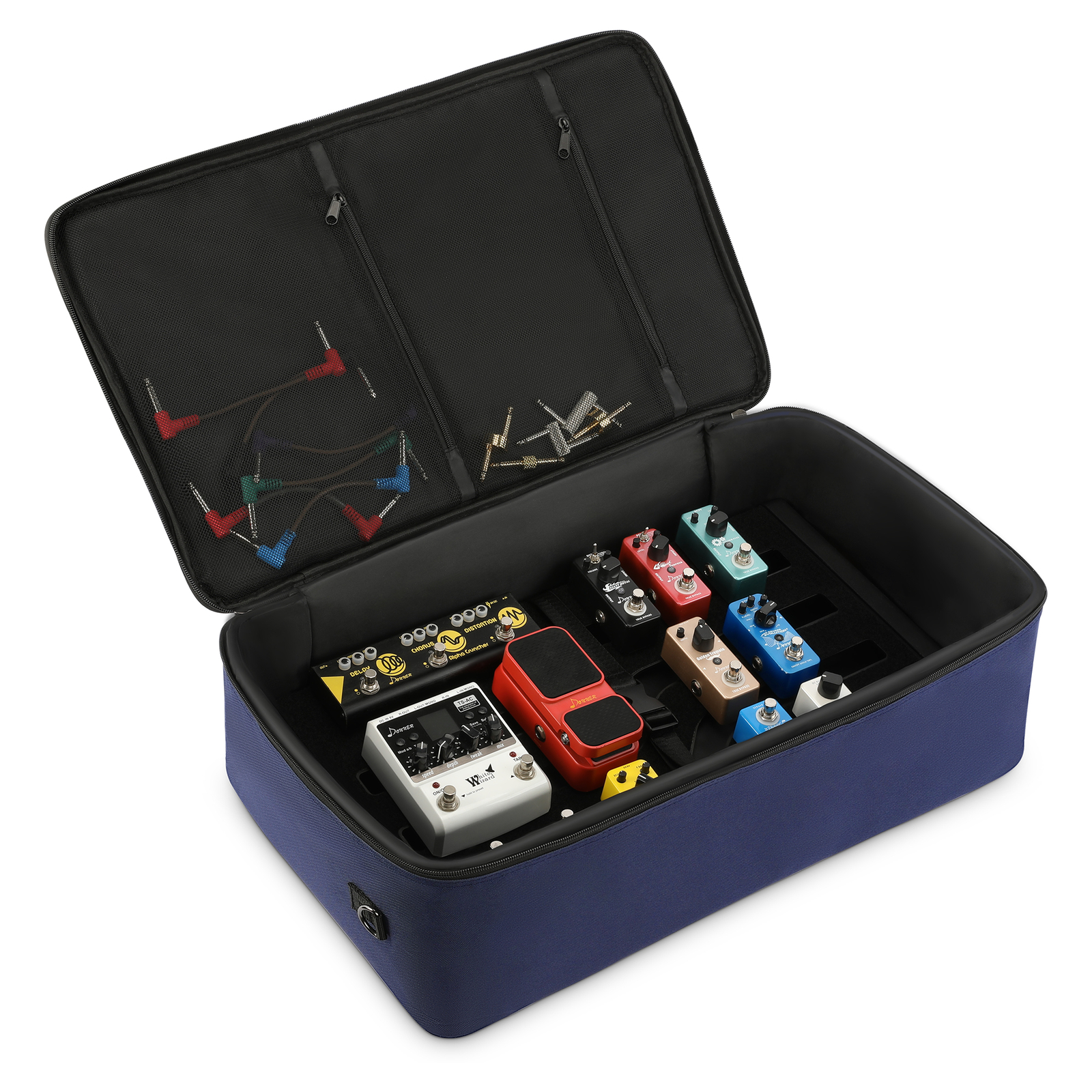 🎸 Donner Guitar Effects Pedal Board Portable Power Supply Pedalboard + Backpack eBay